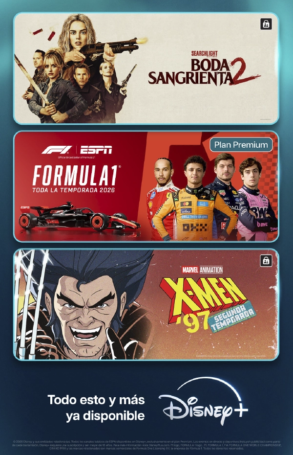 Contenido disponible en Disney+