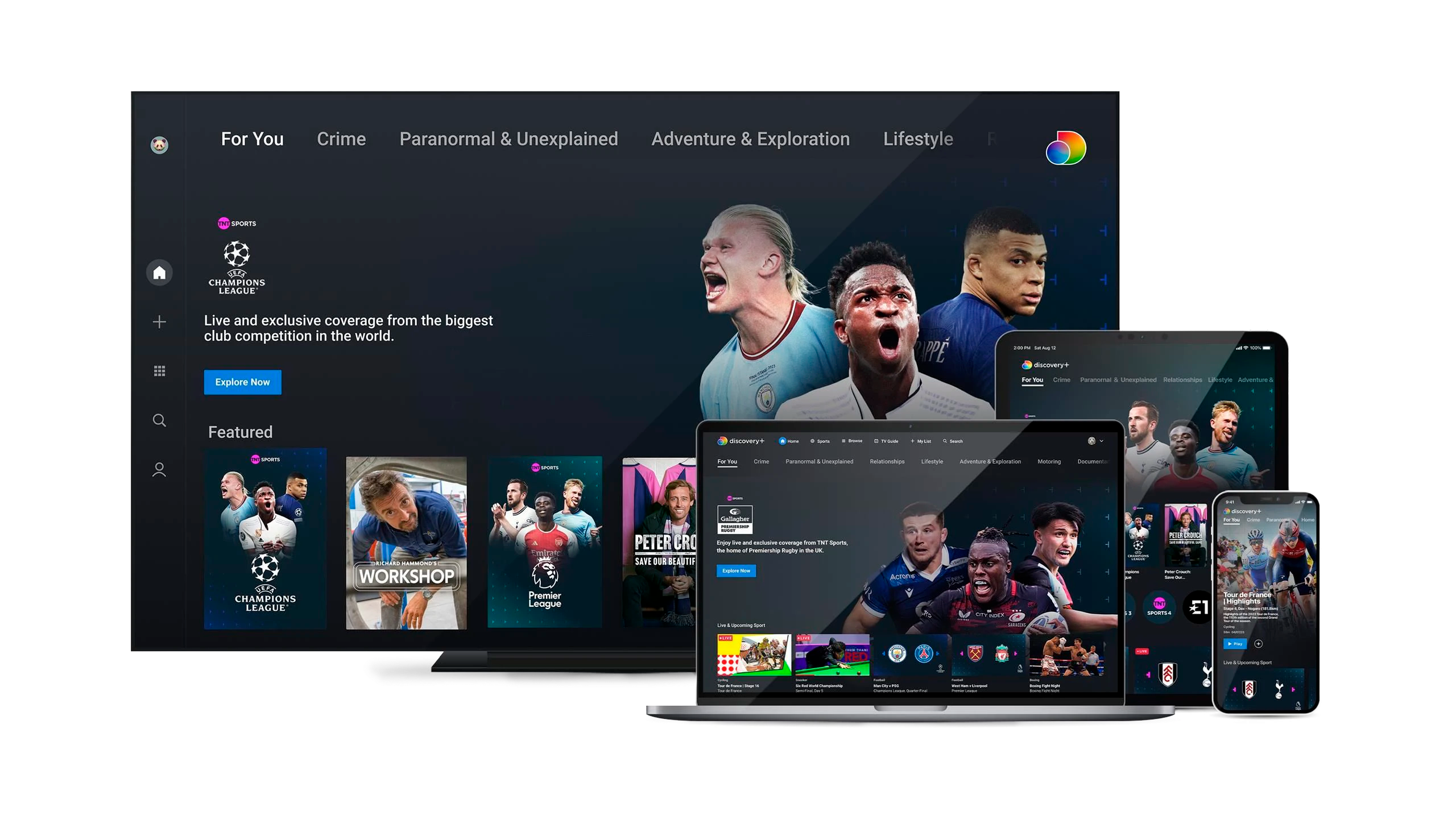 TNT Sports en HBO Max en pantalla