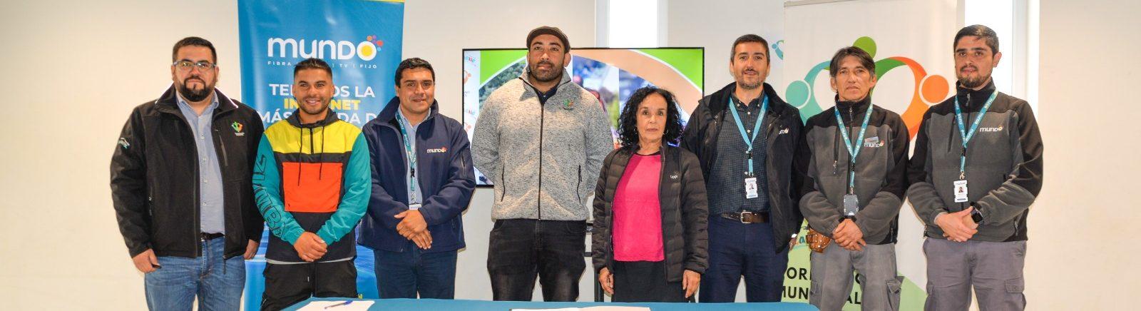 banner MUNDO conectó con la Internet más rápida de Latinoamérica al Palacio del Deporte de Talcahuano