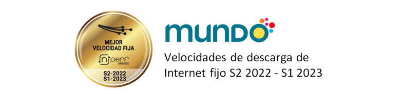 banner MUNDO Telecomunicaciones nuevamente es reconocida como la Internet fija más rápida de Latinoamérica