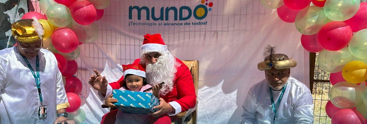 banner MUNDO celebró la navidad en el Jardín Infantil Rucahue