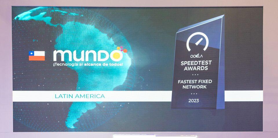 banner Por segundo año consecutivo Ookla premió a MUNDO como la red fija más rápida de Latinoamérica