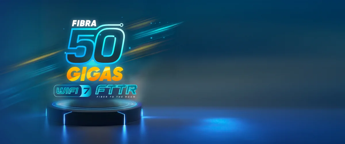 Fibra 50 Gigas - Wifi 7 - FTTR Fiber to the room
