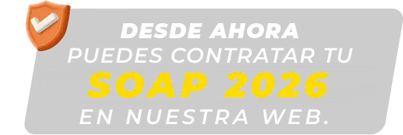Desde ahora puedes contratar tu SOAP 2026 en nuestra web