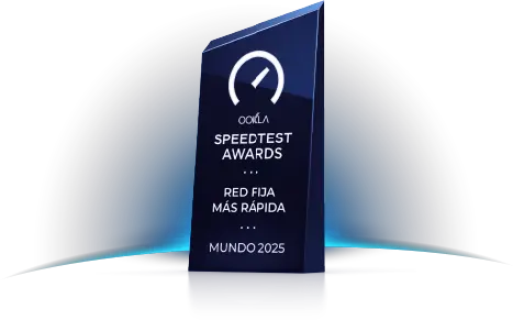 Premio Ookla Speedtest awards - Red fija más rápida  MUNDO 2025