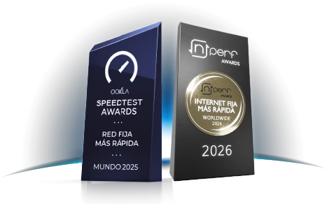 Premio Ookla Speedtest awards - Red fija más rápida  MUNDO 2025
